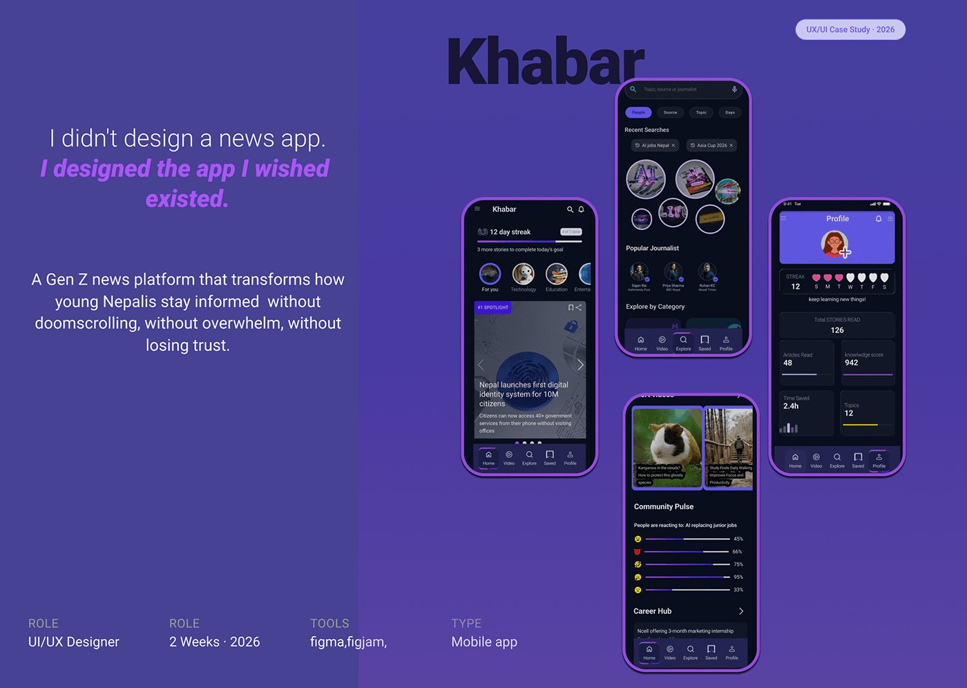 Khabar Gen Z news app cover